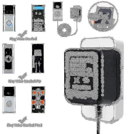 18v 500ma Strømforsyning Batterioplader Adapter Til Ring Dørklokke Udendørs Eu Stik