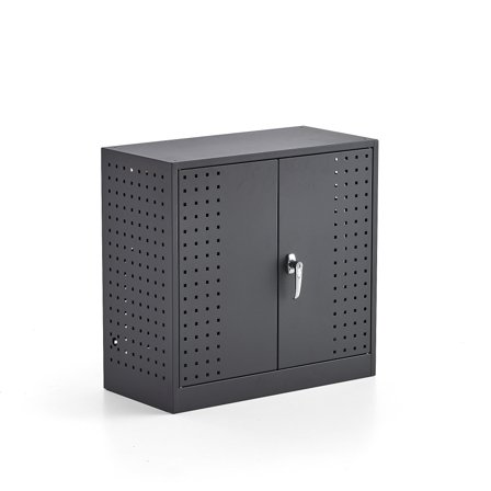 Werkstattschrank PROVIDE zur Wandmontage, 710 x 735 x 380 mm, dunkelgrau