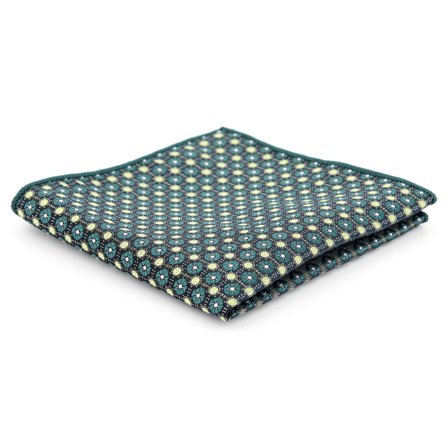 Lenço de Bolso Padrão Verde para homens - Lenços de bolso estampados