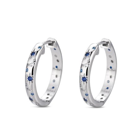 925 Sterling Silver Örhängen för Kvinnor Små Huggie Hoop Örhängen Hypoallergena Silver Cubic Zirconia Hoop Örhängen