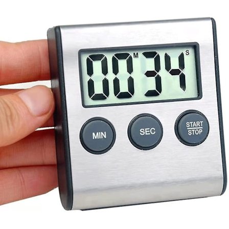 Køkken Timer, Digital Køkken Timer Magnetisk Nedtællings Køkken Timer Rustfrit Stål Timer