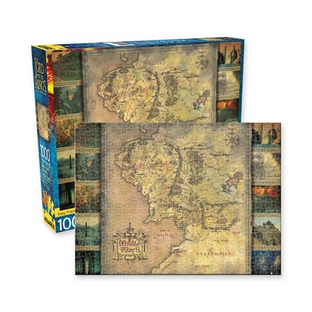 Sagan om Ringan - Lord of the Rings - Pussel - Map