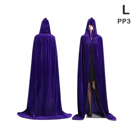 Medeltida Vampyr Hooded Kappa Häxkappor Halloween Kostym