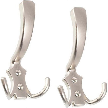 Sarja, jossa 2 Trippla-seinäkoukkua - Koukku/ripustin Ripustin Vaateripustin Hattu Kylpytakki Kylpyhuone Pyyhe Suihku WC