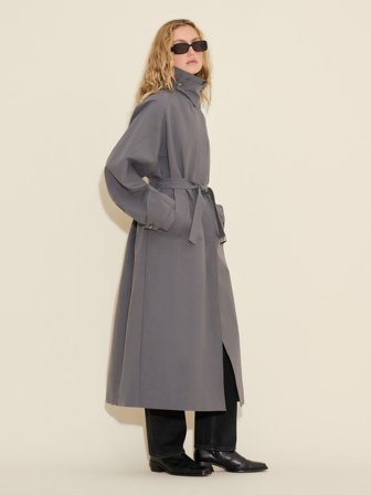 Holzweiler Elsa Trench Coat - Dk. Grey - Women's - Small