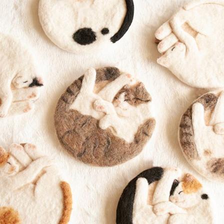 Krøl op katteunderlag leveres med en enkel håndlavet DIY-materialepakke