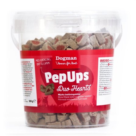 Dogman PepUps Duo Hearts, 500g