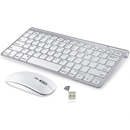 Trådløst tastatur og mus for Apple iMac, Windows eller Android (2,4 GHz trådløst)