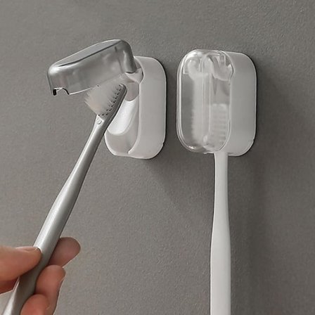 2 stk. Reise tannbørstehode deksler hetter, tannbørste beskytter C