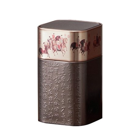 Bärbar Liten Te Förpackningslåda Mini Tom Teplåtsburk Vintage Plåtbehållare Te Förseglingsburk Fuktsäker