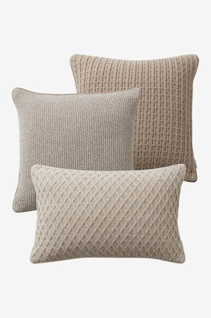 Jotex - Putetrekk 3-pakning Beige - MILA - Kjøp Pynteputer & trekk hos Jotex