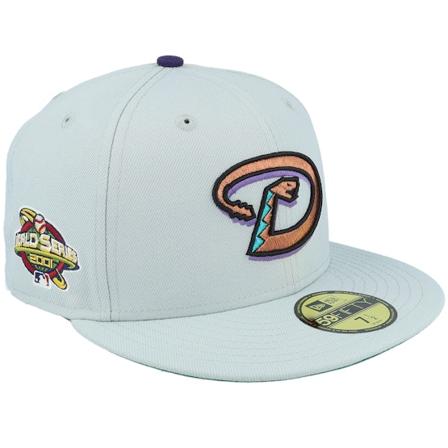 New Era - Arizona Diamondbacks Tranquility 59FIFTY World Series 01 Snow Grey Fitted Fitted Grey Cap - MLB @ Hatstore