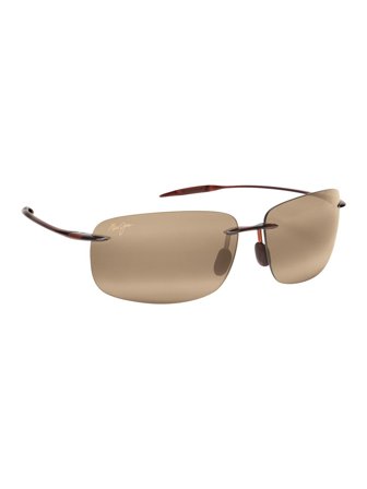 Maui Jim Breakwall Unisex Sunglasses with a frame made of plastic in brown and plastic lenses in bronze