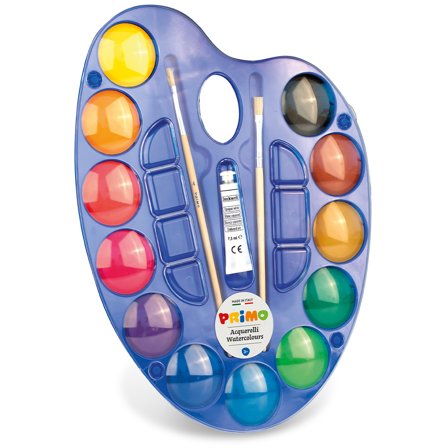 Primo Aquarell 12er-Set Ø44 + Zubehör