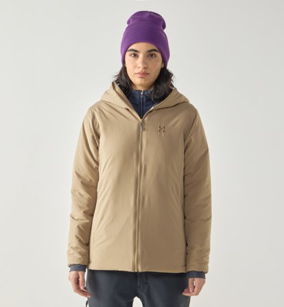 Haglöfs Mimic Alert Hood Women Oak Brown - Dame - XXL