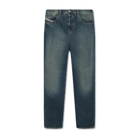 Diesel, 2020 D-Viker straight jeans Blauw, Heren, Maat:W30 L30