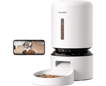 Petlibro Granary Camera Monitoring Feeder 5L - White - Automatiskt foderautomat med kamera & appstyrning