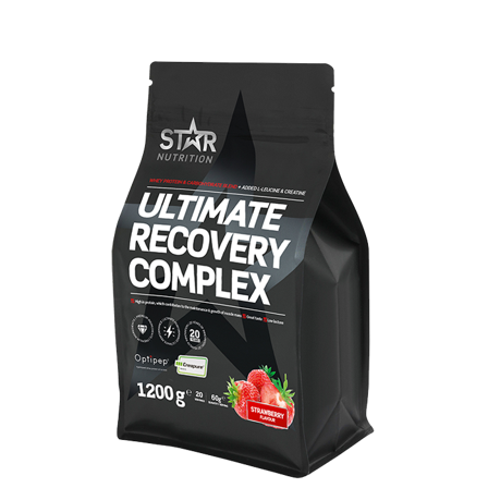Weight gainer Star Nutrition Ultimate Recovery Complex Gainer 1,2 kg, Strawberry - Bodyman.dk