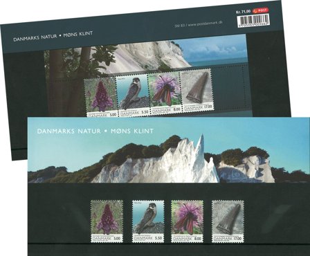 Danmark 2009 - Danmarks Natur Møns Klint - AFA souvenirmappe 83 - Souvenirmapper