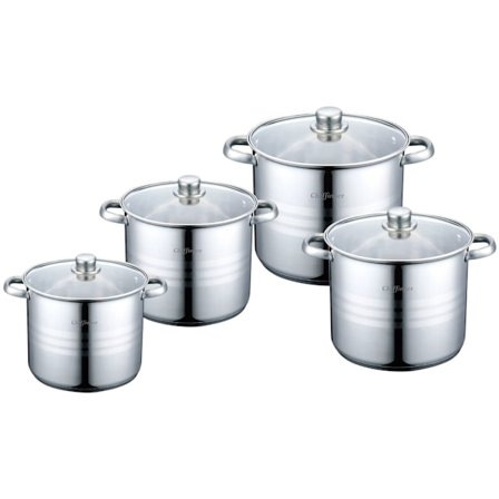 Högkvalitativa Kastruller med Lock - 4 st