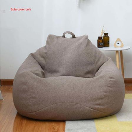 Uusi Extra Large -papuunipussi sohvapeite sisäkäyttöön, rentoutumisnojatuoli aikuisille ja lapsille - Kuuma tarjous! Brown 100 * 120cm