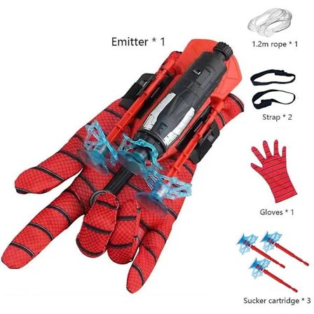 Spider-Man Web Shooter, Superhero, Shooting Silk Gloves, Toys for Children
