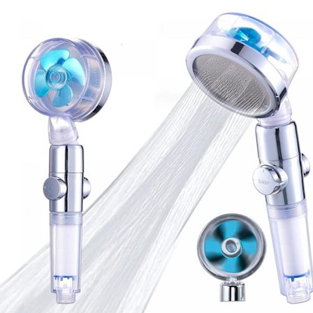 Herzberg Turbo Charger duschmunstycke Blå