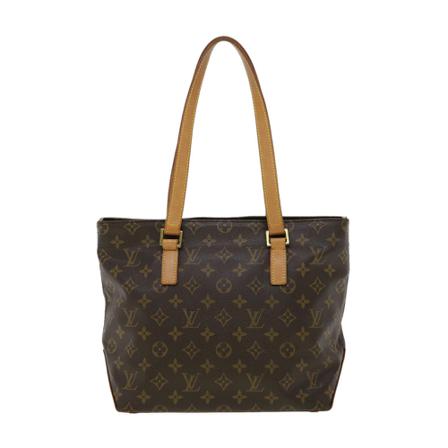 Louis Vuitton Vintage, Pre-owned Cabas Piano Monogram Tote Bag Bruin, Dames, Maat:ONE Size,leer