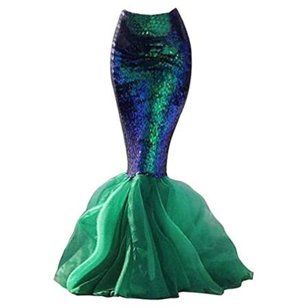 Anime Seksikäs merenneito Ariel Prinsessa Puvut Naisten Tail Puvut Cosplay Party Sparkling Panel Paljetti S - Perfet