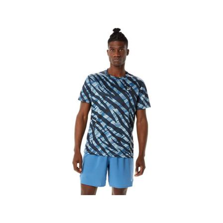 Shirts Asics Wild Camo Ss Blå 190 - 194 Cm/xxl