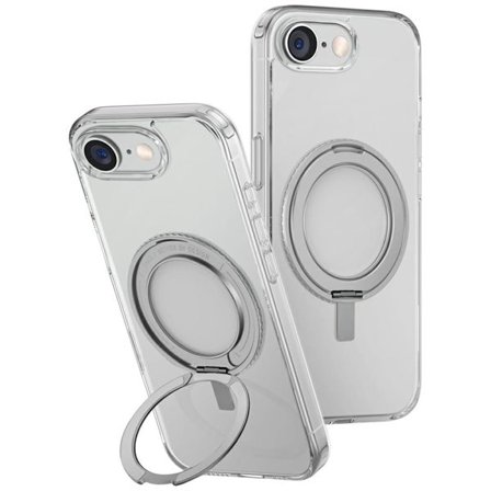 Uniq Swivix 360 Roterande Kickstand Fodral för iPhone 16e - Transparent
