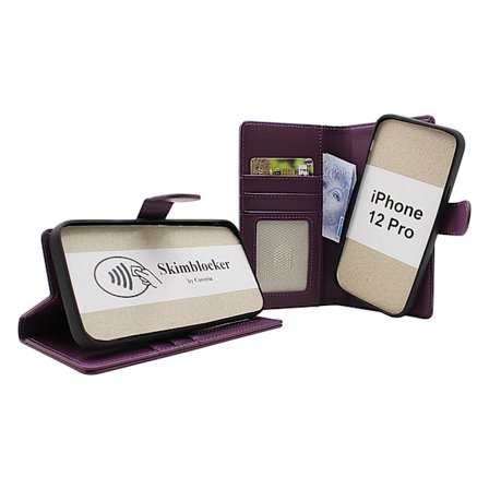 Skimblocker iPhone 12 Pro (6.1) Magnet Plånboksfodral