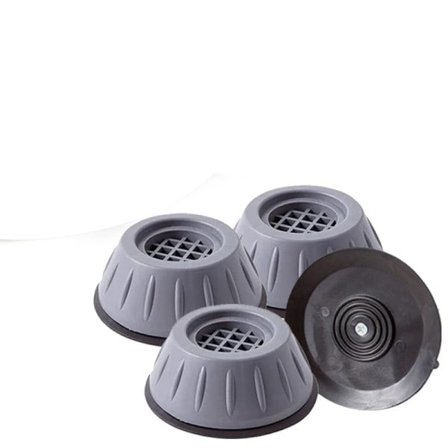 4 stk. Anti-vibrations vaskemaskinepuder Anti-skrid møbelfødder Køleskab Universal støttebasismåtte Dæmperstand