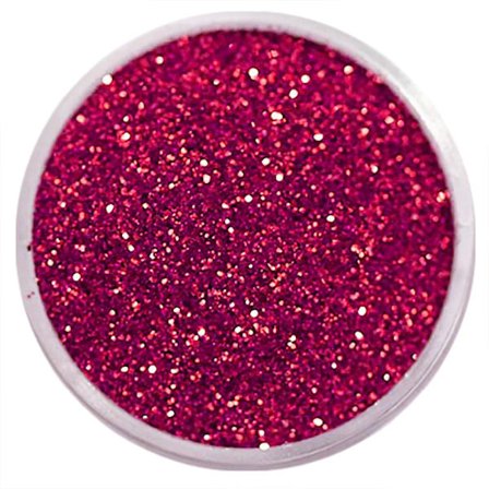 Nail Glitter - Hienojakoinen - Tummanvaaleanpunainen - 8ml - Glitter