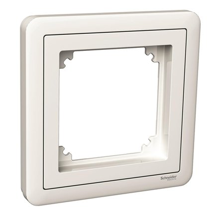 Schneider Electric WDE002801 Kombinasjonsramme IP20, innfelt eller utvendig 87 mm, hvit, Strømbrytere & vegguttak