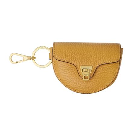 Coccinelle, Beat Soft Keyring Geel, Dames, Maat:ONE Size,leer