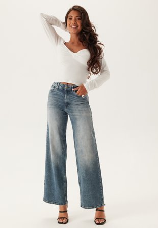 ONLY Onlmadison Blush Hw Wide Dnm R Klær