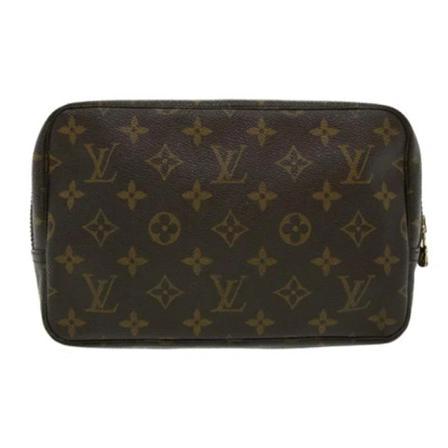 Louis Vuitton Vintage, Brown Canvas Louis Vuitton Trousse Toilette Bruin, Dames, Maat:ONE Size