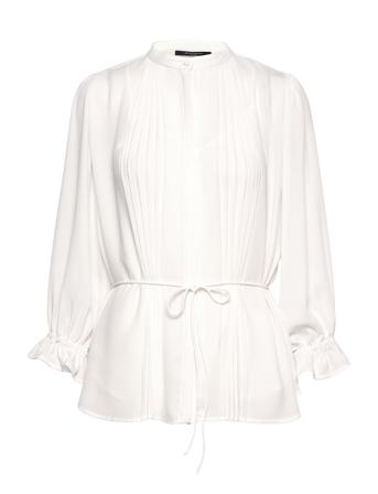 Camilla Base Shirt Bluse Langermet Hvit Bruuns Bazaar