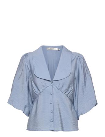 Annaliagz Ss Blouse Blue Gestuz