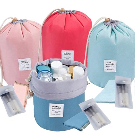 4 stk. Vandtætte Kosmetiktasker til Rejser, Multifunktionel Toilet taske, Spand, Opbevaringstaske til Badeværelse, Toilet taske, Foldbar Bærbar c