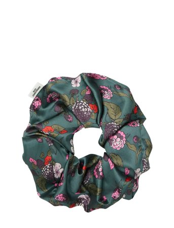 Autumn Blackberry Luster Scrunchie Green Becksöndergaard
