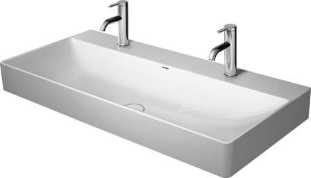 Duravit DuraSquare Tvättställ 1000x470 2 blandarhål, Badrum