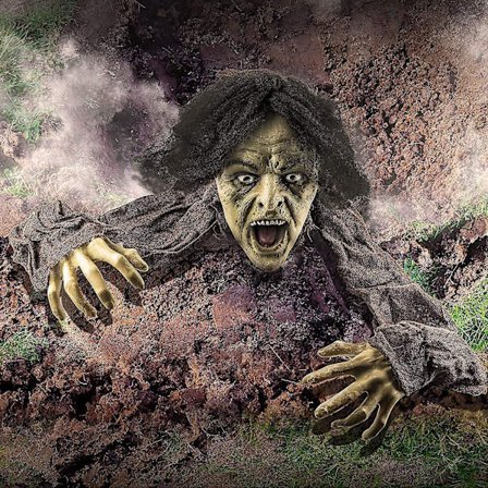 Banbrytare Zombie Staty Halloween dekorationer utomhus| Zombie Garden Ornaments & Garden Halloween Decor| Zombieskelett | Spöklik rekvisita för Hallow