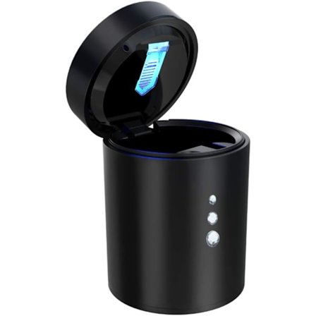 Vindtett askebeger med lokk luktsikker bilaskebeger med diamant O