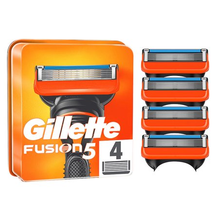 Gillette Fusion5 Barberblade 4 stk., Mænd, Barbering, Skrabere & Blade