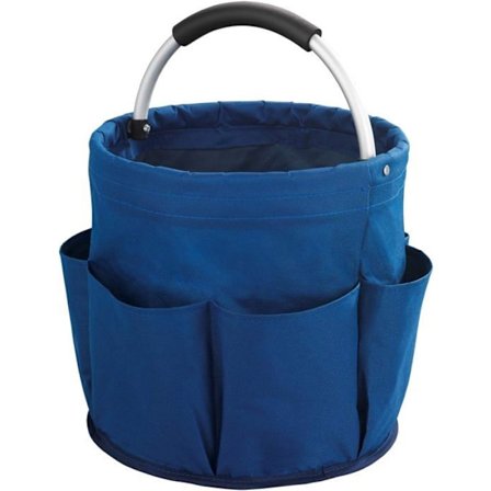 Plejetaske - Ikke specificeret - Ideel til opbevaring - 6 udvendige lommer - Blå - Diameter 28cm