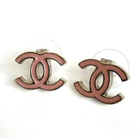 Chanel Vintage Pre-owned Silver earrings , Roze , unisex , Maat: ONE Size