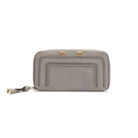 Chloé Pre-owned, Pre-owned Leather wallets Grijs, Dames, Maat:ONE Size