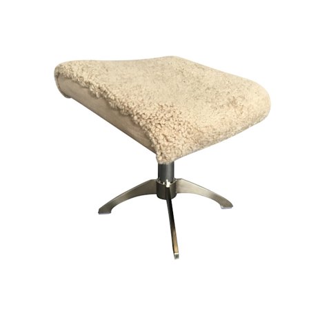 563 Fotpall i fårskinn sand färg, hör till stol 560